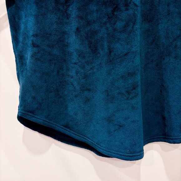 32 DEGREES Forest green plush hooded dress with kangaroo pocket | Small * - Picture 7 of 9